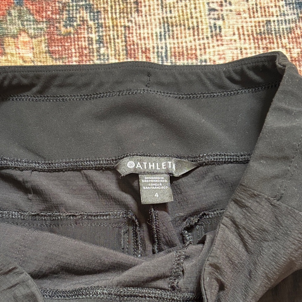 Athleta High Waist Black Shorts - Picture 2 of 3